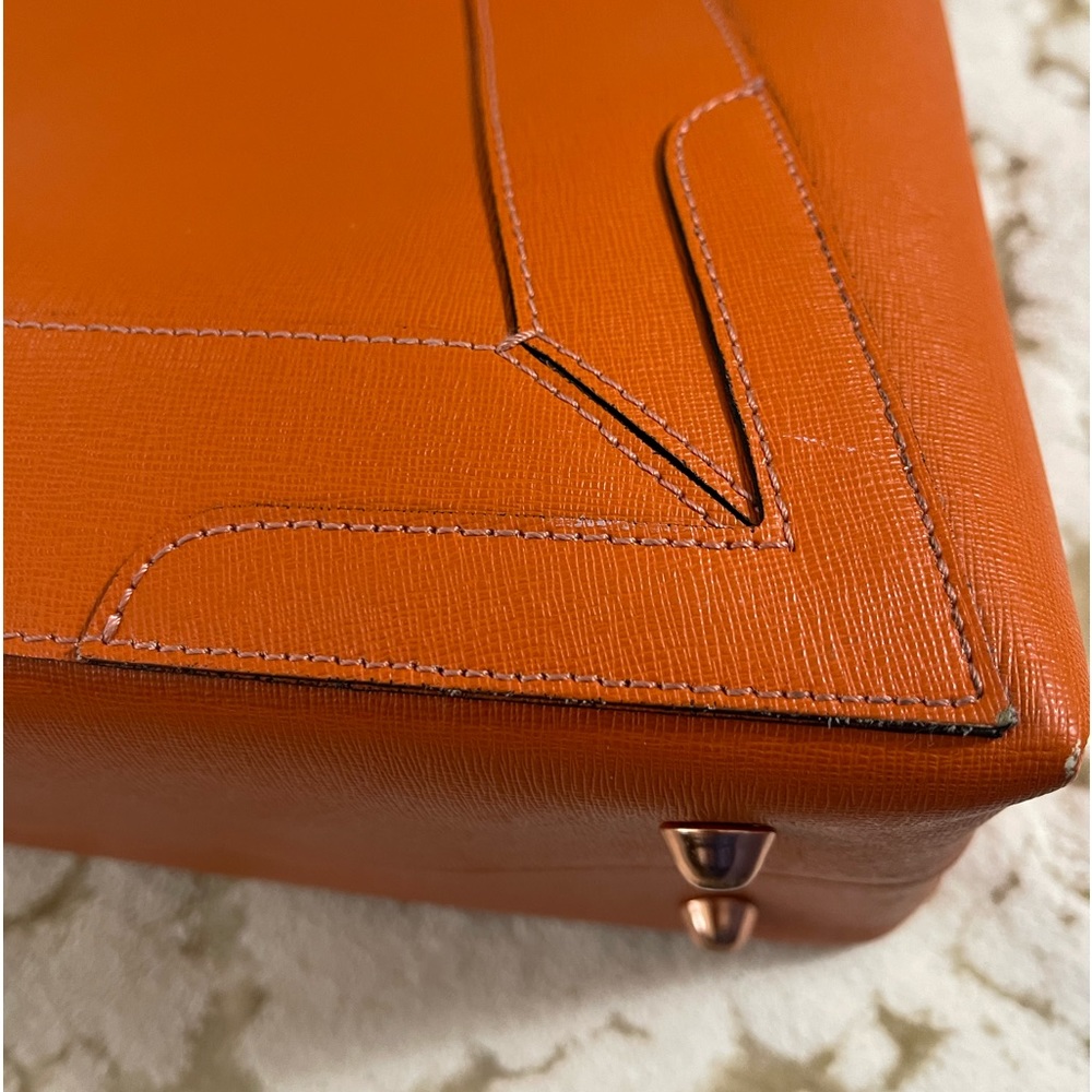 Mario Valentino Orange Bag with extra strap.
